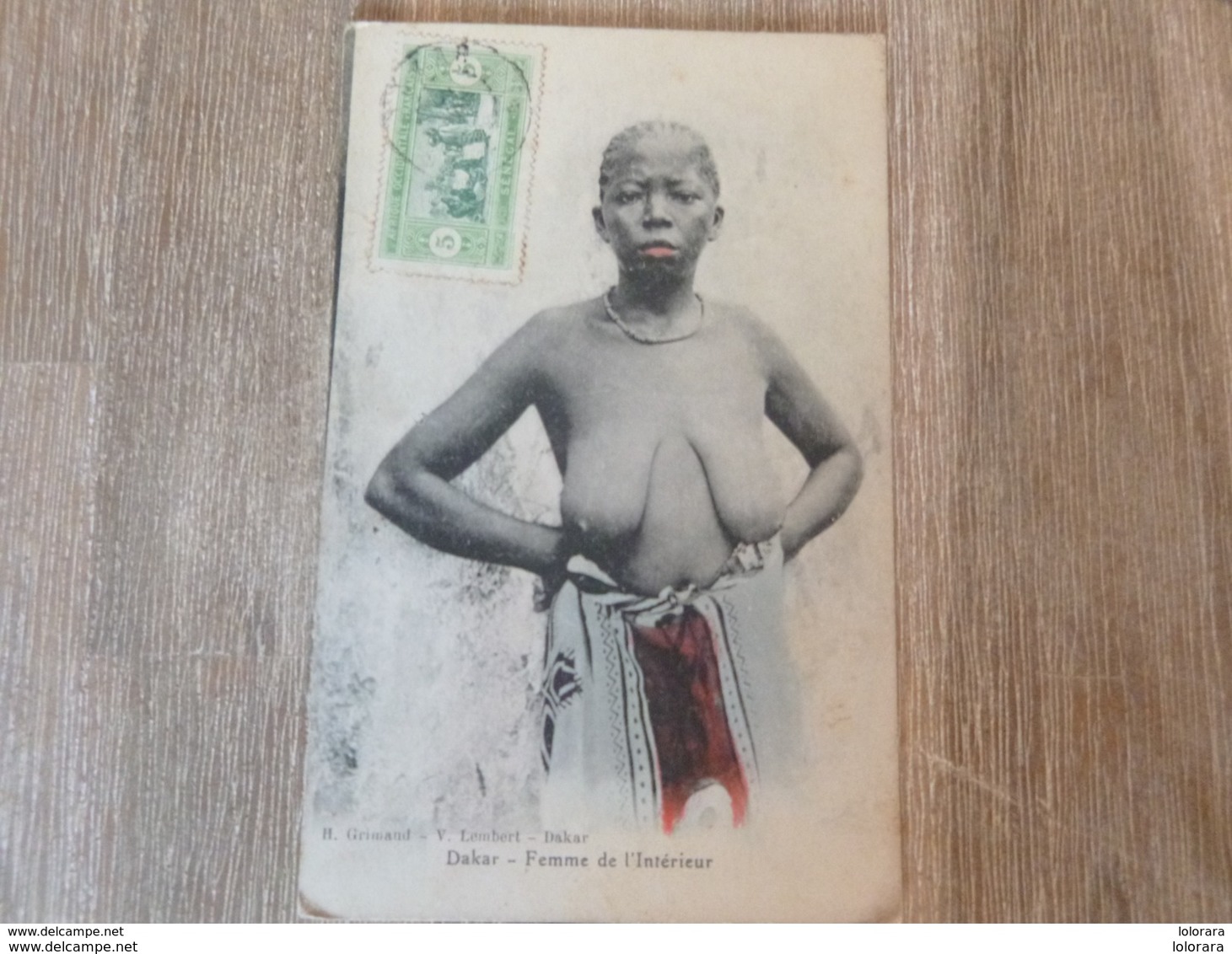 CPA Dakar Sénégal Femme De L'intérieur Seins Nus - Sénégal