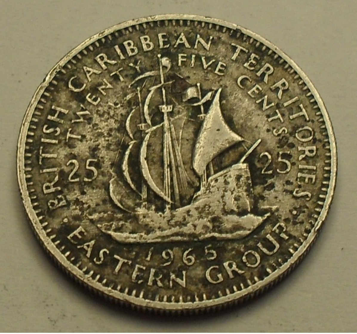 1965 - Caraïbes Est - East Caribbean States - British Territories - 25 CENTS - KM 6 - Territoires Britanniques Des Caraïbes