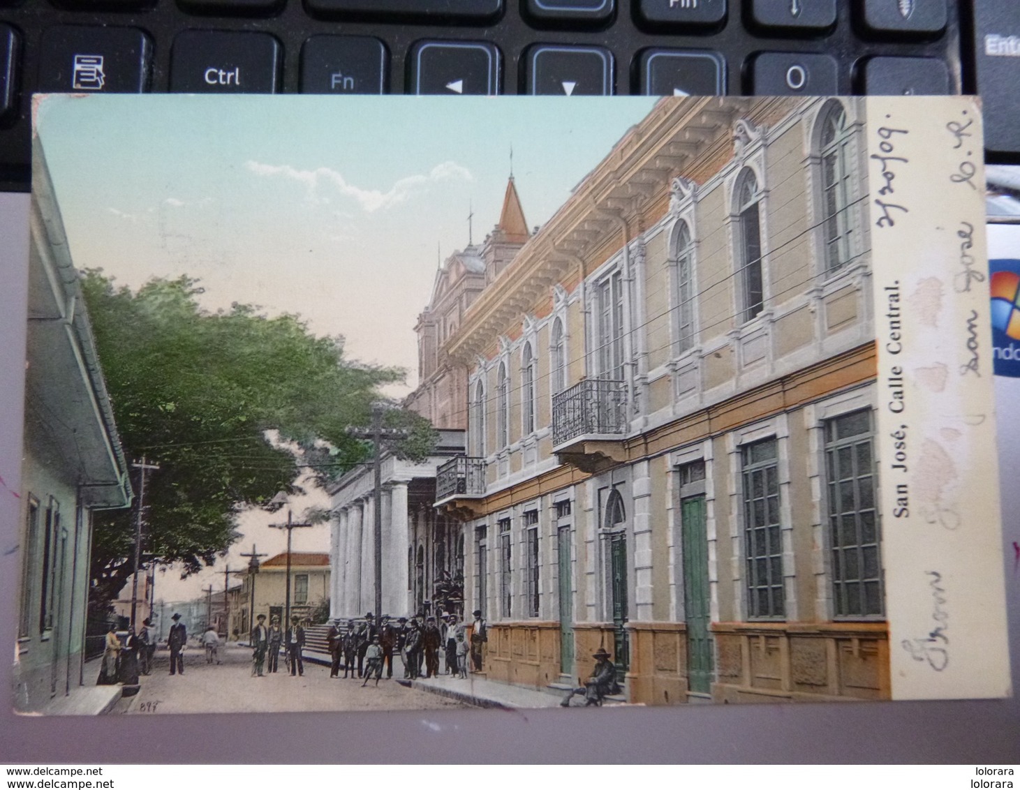 CPA Costa Rica San José, Calle Central Rue Centrale 1909 - Costa Rica