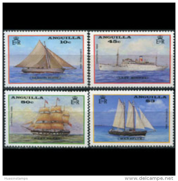 ANGUILLA 1986 - Scott# 696-9 Ships Set Of 4 MNH - Anguilla (1968-...)