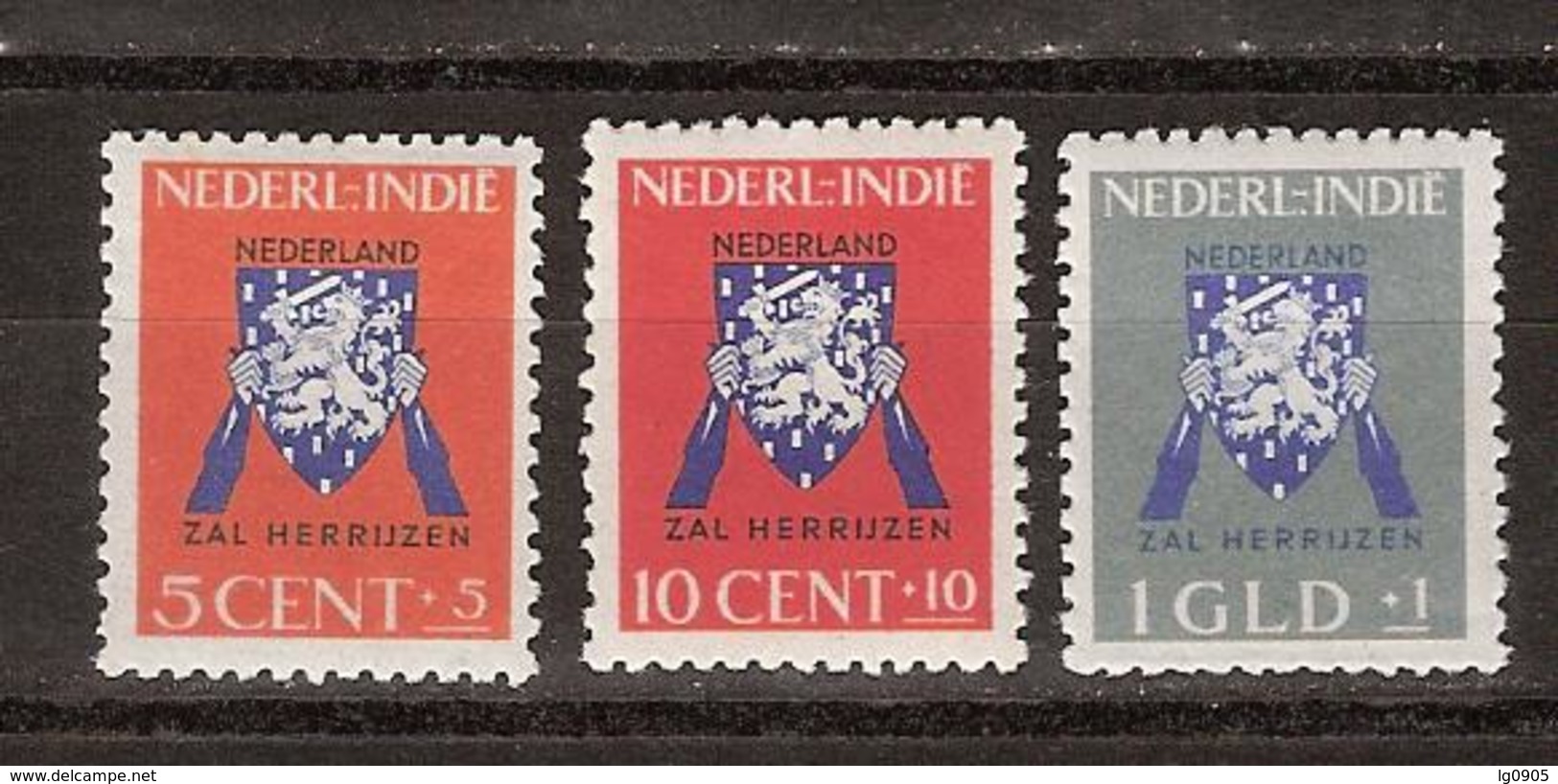 Nederlands Indie Netherlands Indies Dutch Indies 290-292 MNH ; Vrij Nederland Zegels 1941 - Nederlands-Indië