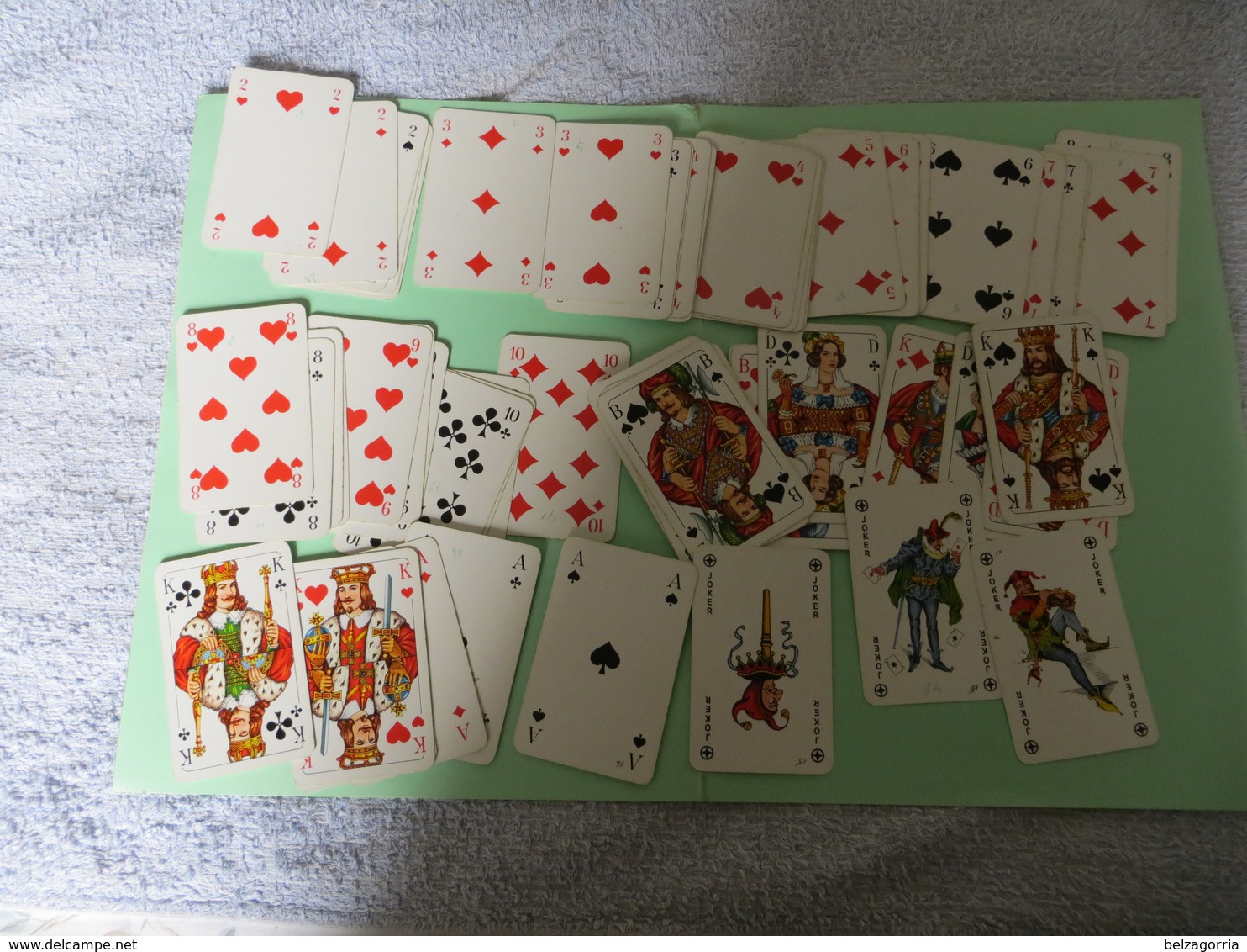 JEU DE CARTES ALLEMAND F.X. SCHMID -ROMME,CANASTA,SAMBA, Coffret Publicitaire WE RA WERALIT PROFILOR - RARE - VOIR SCANS - Playing Cards (classic)
