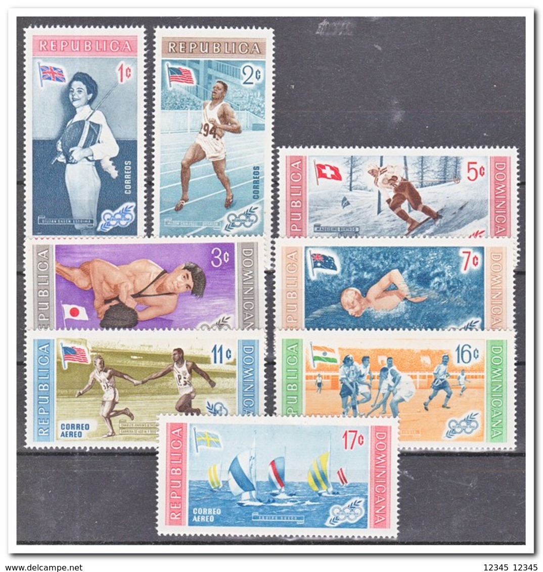 Dominicaanse Republiek 1958, Postfris MNH, Olympic Games 1956 - Dominicaanse Republiek