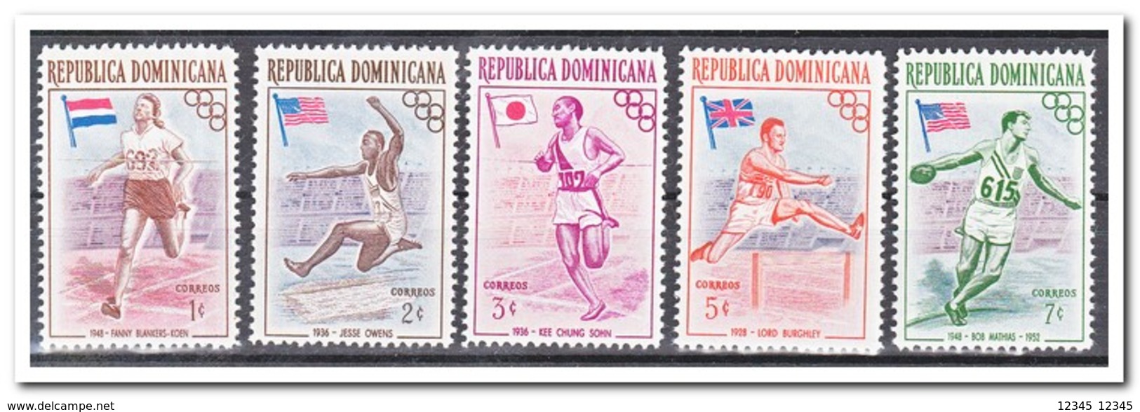 Dominicaanse Republiek 1957, Postfris MNH, Olympic Games 1956 - Dominicaanse Republiek