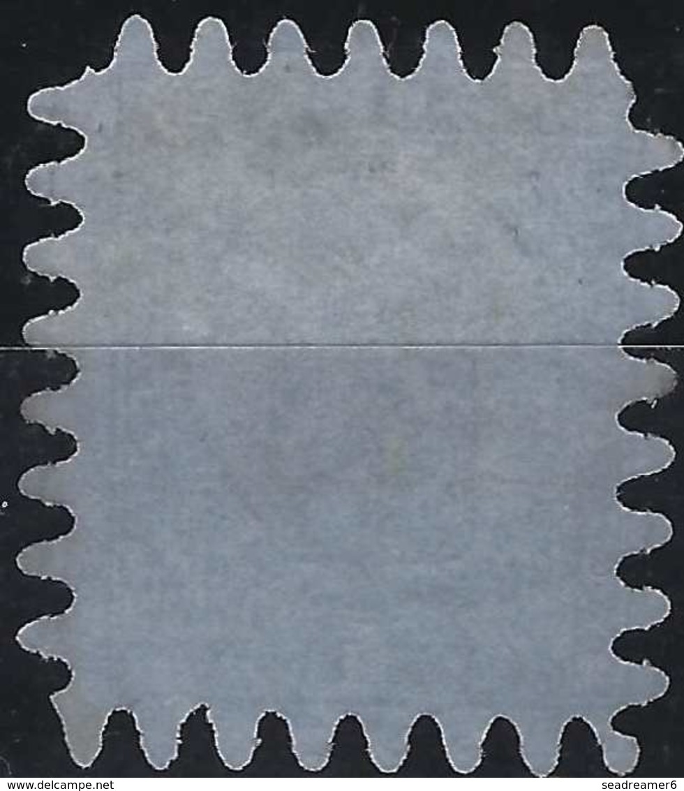 Finlande Coat Of Arms (FACIT) N°8v2C3 Bleu Sur Gris Bleu Papier Epais Roulette III Obl Petit Dateur Helsingfors.. - Usati