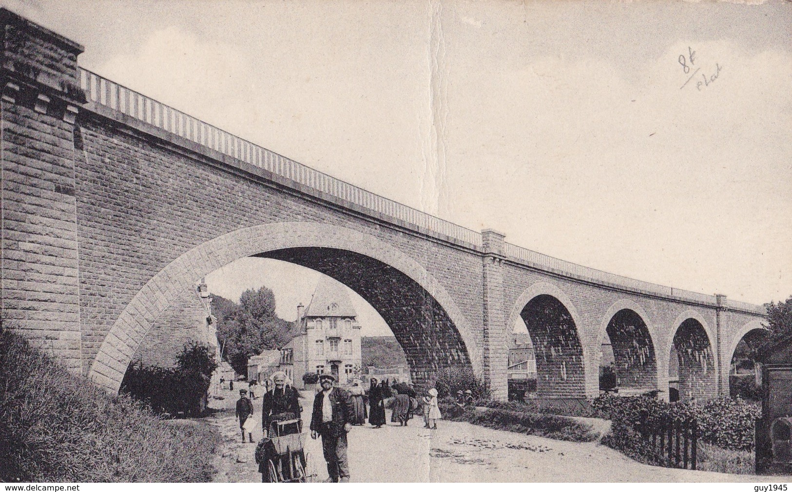 PONTRIEUX  Le VIADUC  ( Plan Animé )  ( Pli Vertical ) - Pontrieux