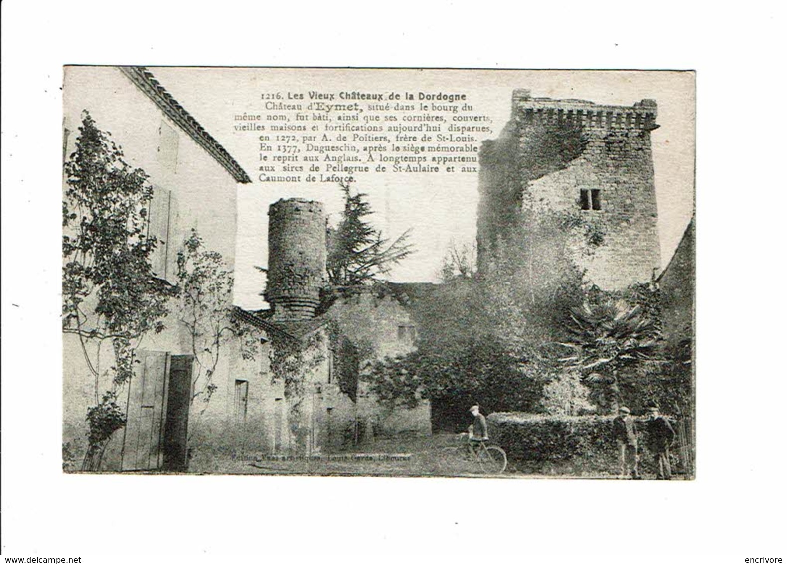 Cpa EYMET Vieux Châteaux De Dordogne Dans Le Bourg 1216 Ed Louis Garde - Sonstige & Ohne Zuordnung