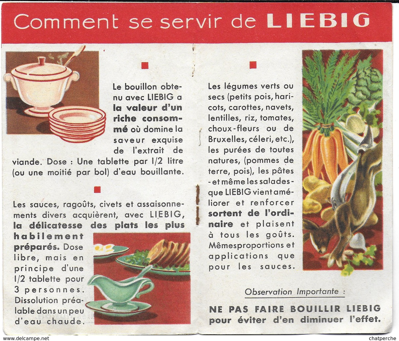 ALIMENTATION PUBLICITÉ LIVRET LIEBIG EXTRAIT DE VIANDE RECETTES - Otros & Sin Clasificación