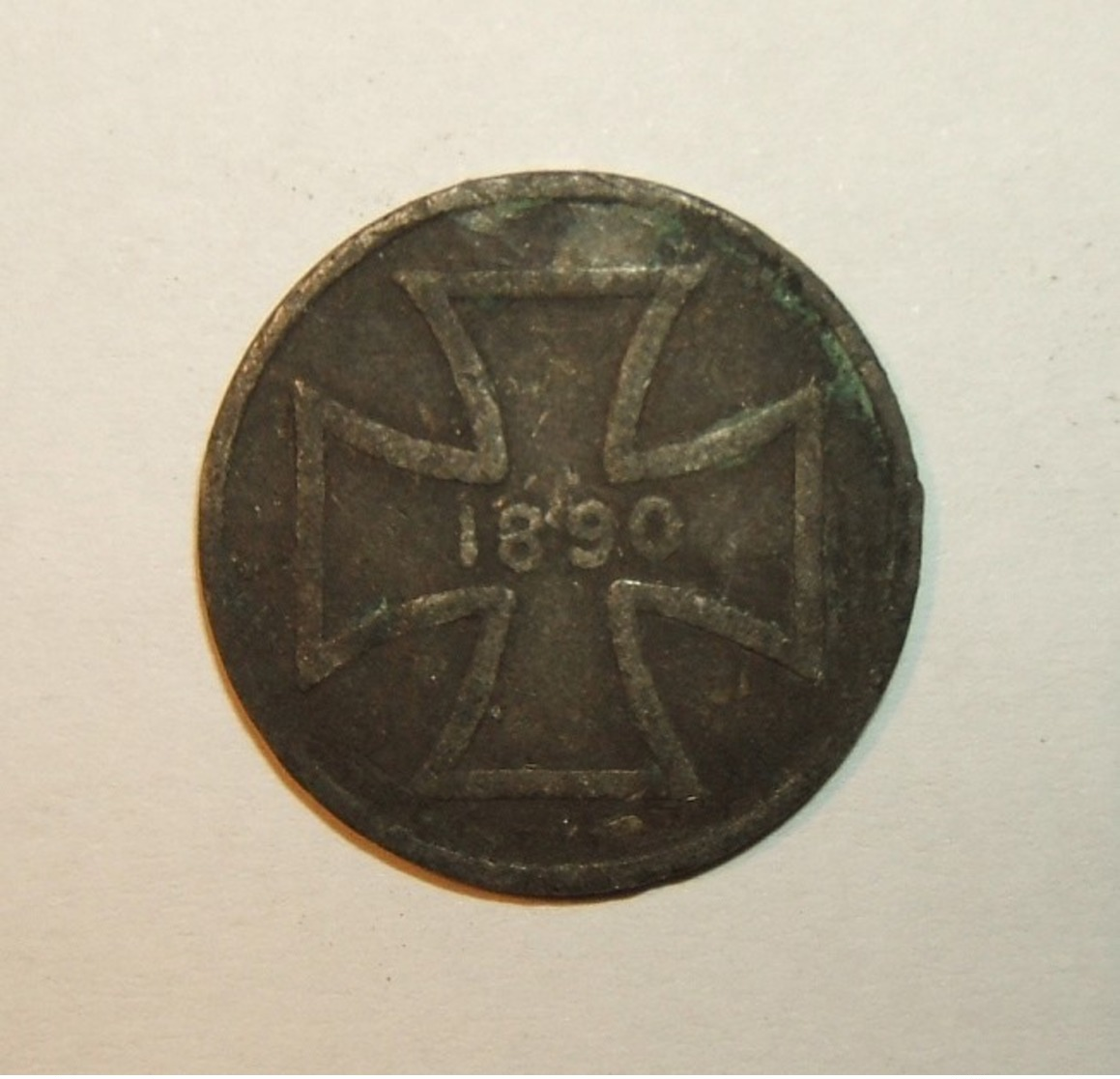 A60054 German Exonumia: 1890 Token Commemorating The 6th German Veterans Day Event "Deutsches Bundes Krieger Fest", With - Albania