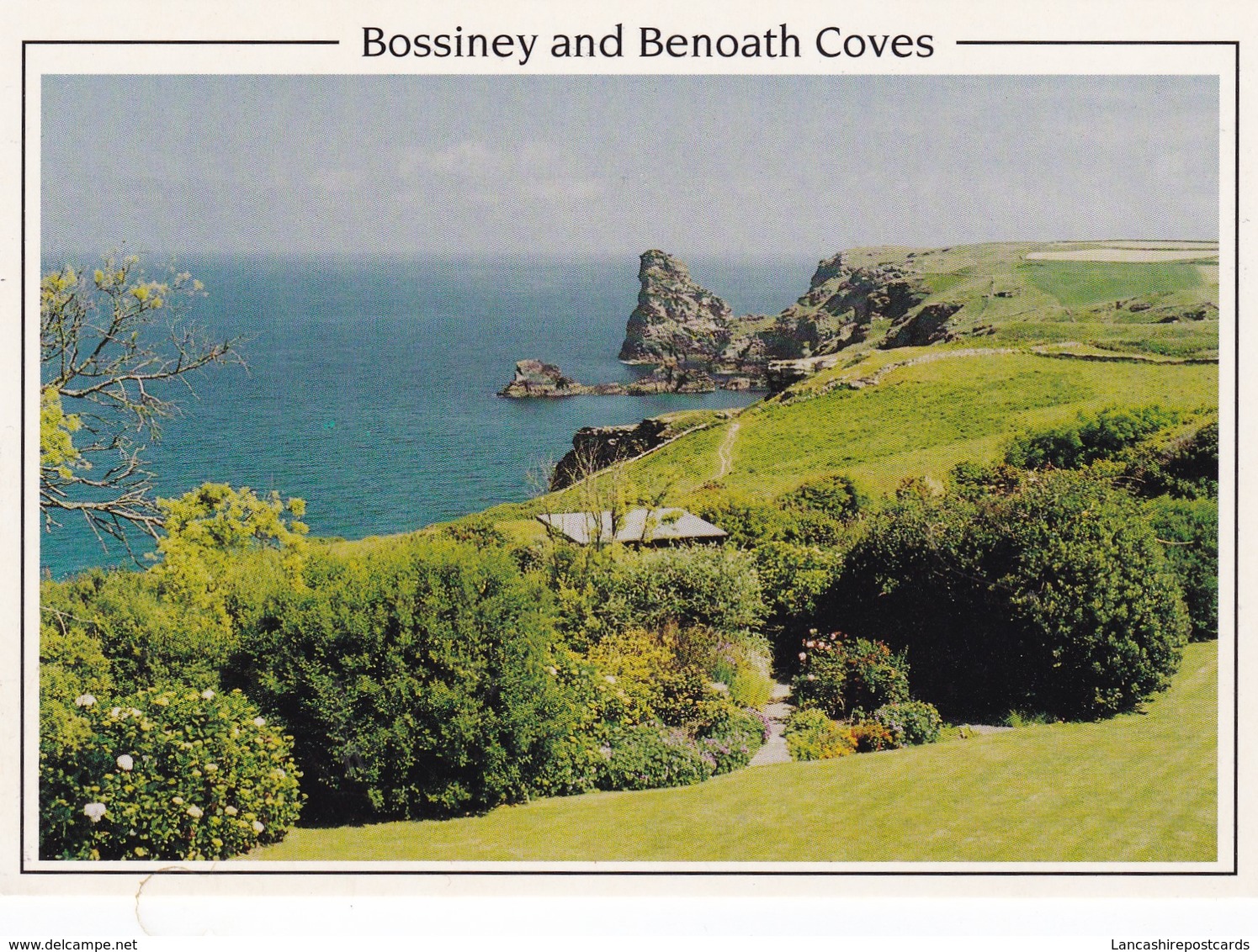 Postcard Bossiney And Benoath Coves From The Willapark Manor Hotel Tintagel Cornwall My Ref  B22865 - Other & Unclassified