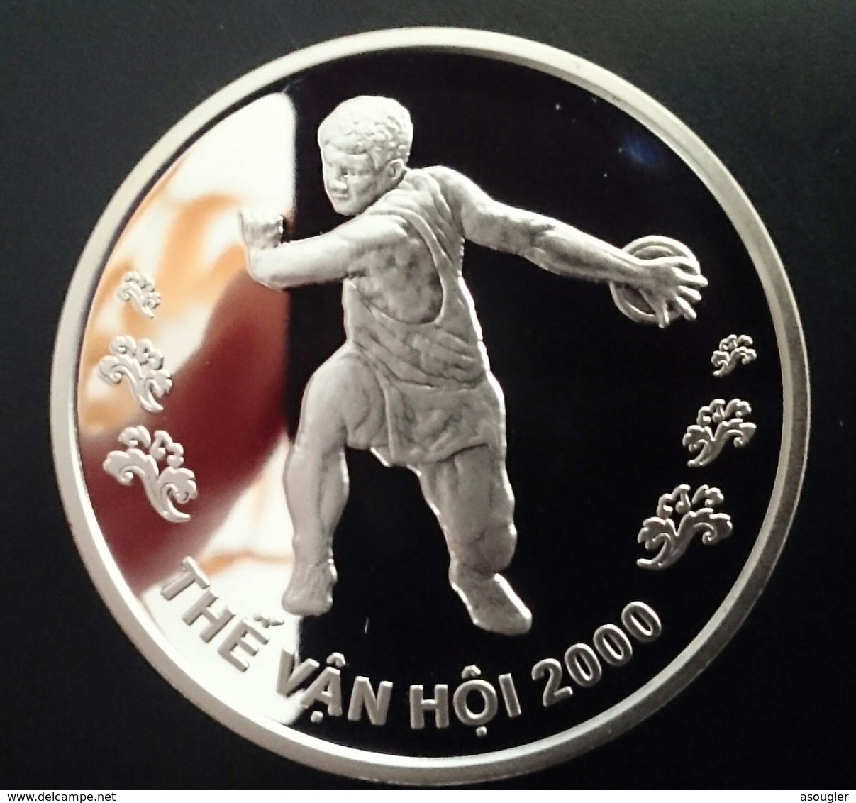 VIETNAM 100 DONG 2000 SILVER PROOF "OLYMPIC GAMES 2000" (free Shipping Via Registered Air Mail) - Viêt-Nam