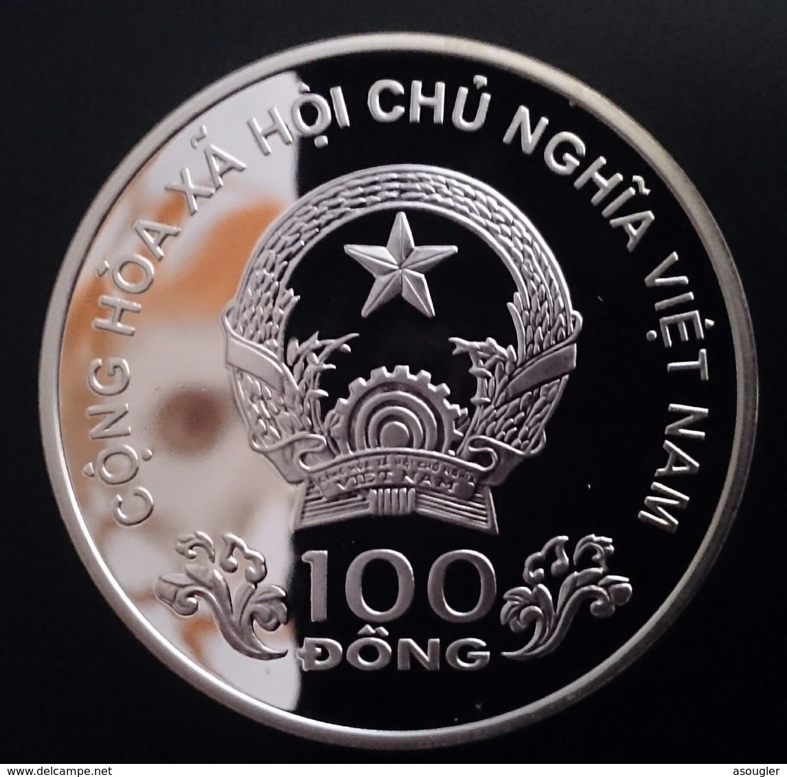 VIETNAM 100 DONG 2000 SILVER PROOF "OLYMPIC GAMES 2000" (free Shipping Via Registered Air Mail) - Viêt-Nam