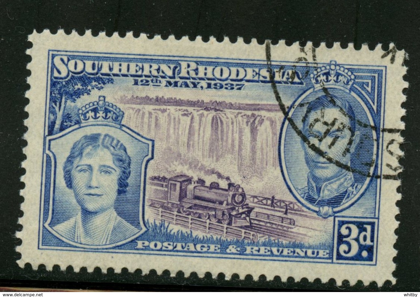 Southern Rhodesia 1937 3p Queen Elizabeth, George VI Issue #40 - Rhodésie Du Sud (...-1964)