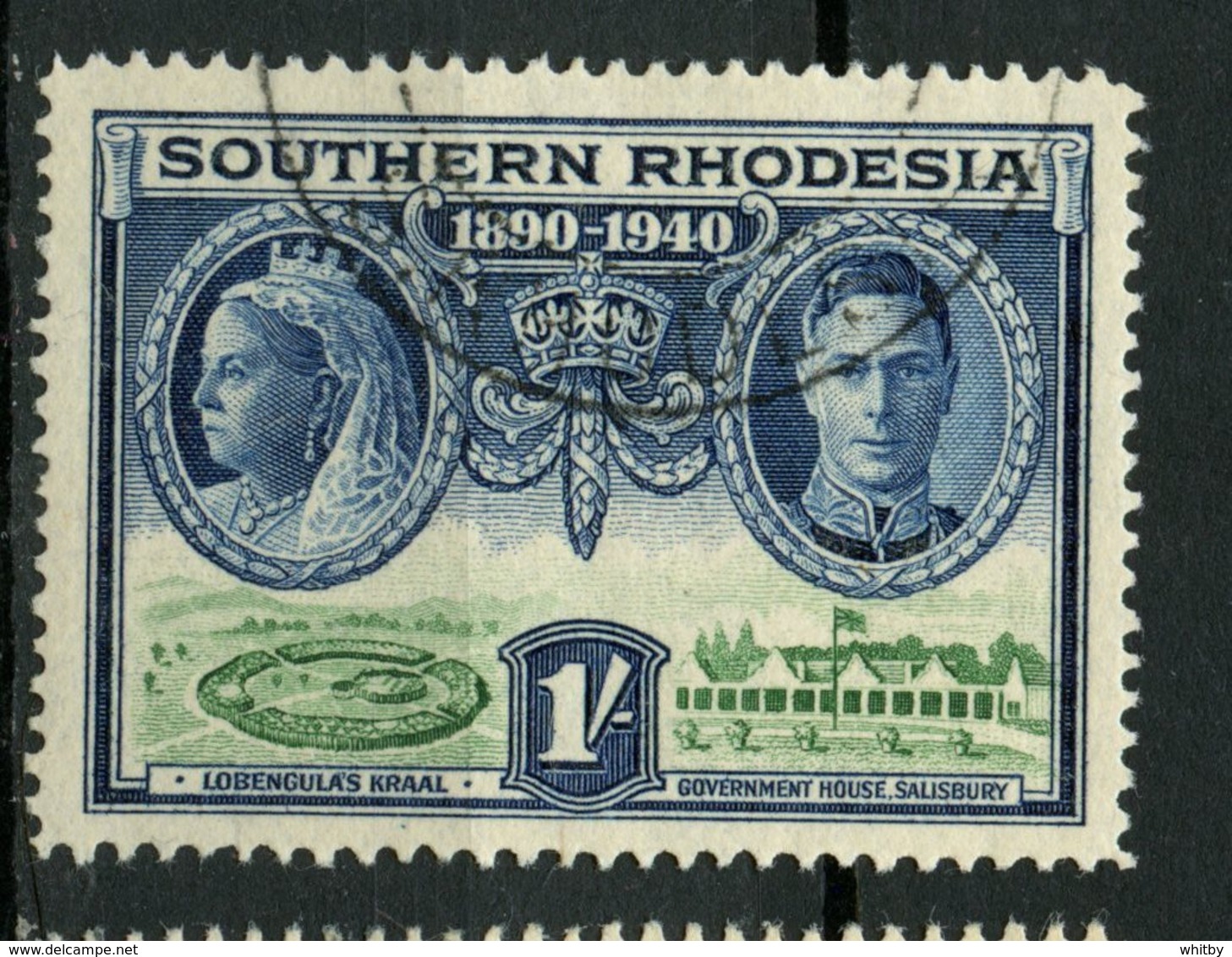 Southern Rhodesia 1940 1sh Queen Elizabeth, George VI Issue #63 - Rhodésie Du Sud (...-1964)