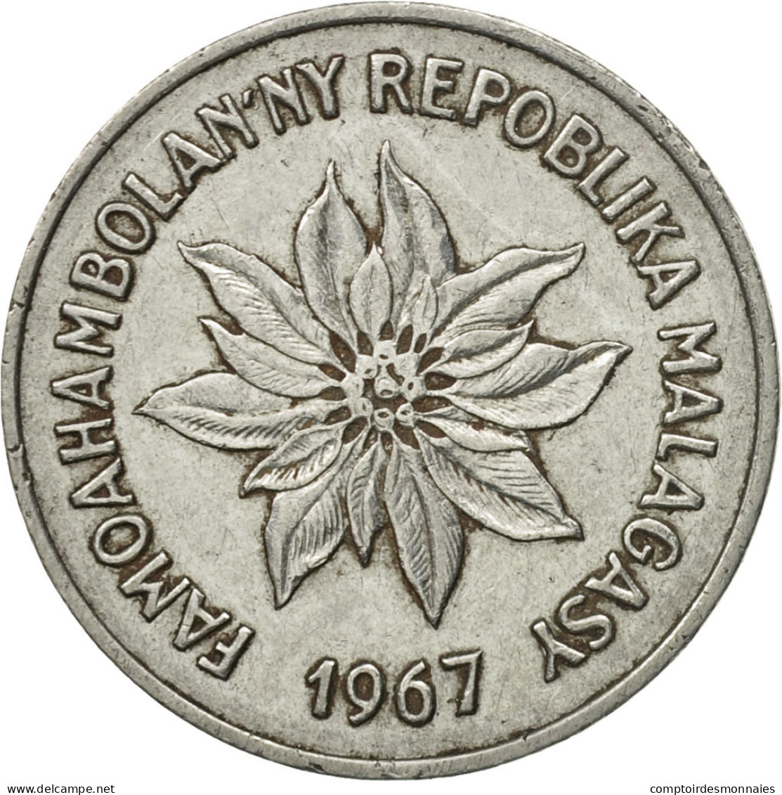 Monnaie, Madagascar, 5 Francs, Ariary, 1967, Paris, TTB, Stainless Steel, KM:10 - Madagascar