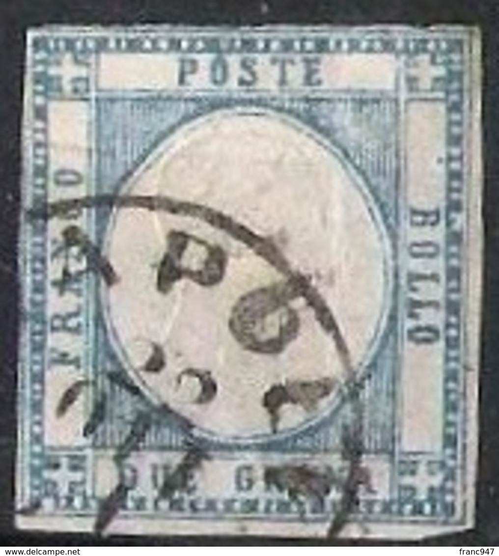 Provincie Napoletane, 1861 Effigie Di V.E.II 2gr Azzurro # Michel 4 - Scott 22 Sassone 20 USATO - Napels