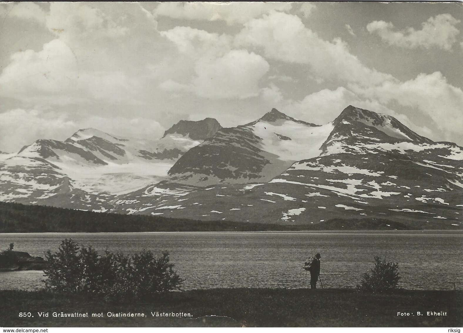 Sweden - Västerbotten - Vid Gräsvattnet Mot Okstinderne. Sent To Denmark 1952.    # 07970 - Sweden