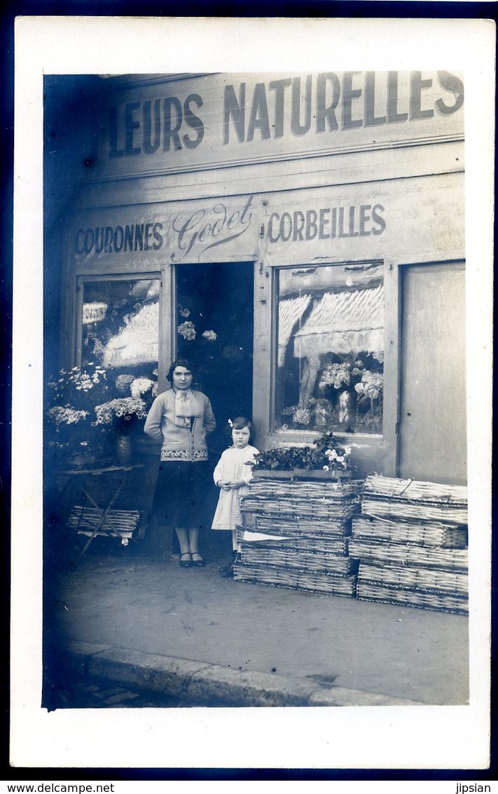 Cpa Carte Photo Du 92 Asnières Sur Seine Ets Godet Fleuriste En 1934  N°3 Rue Du Progrès  Aout18-2 - Asnieres Sur Seine