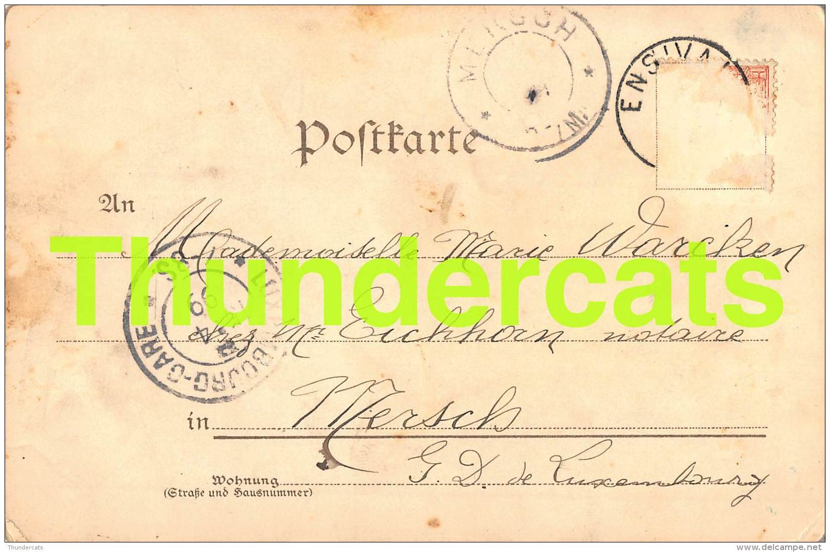 CPA LITHO 1899 JUXBERG FRANKFURT B DONDORF - Avant 1900