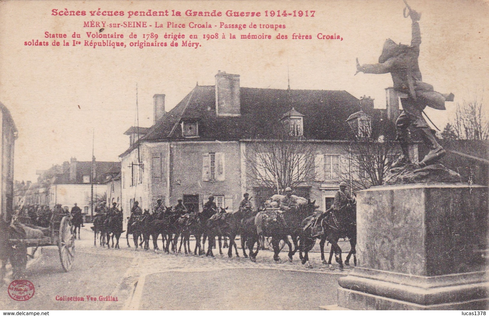 10 / MERY SUR SEINE / LA PLACE CROALA / PASSAGE DES TROUPES - Autres & Non Classés