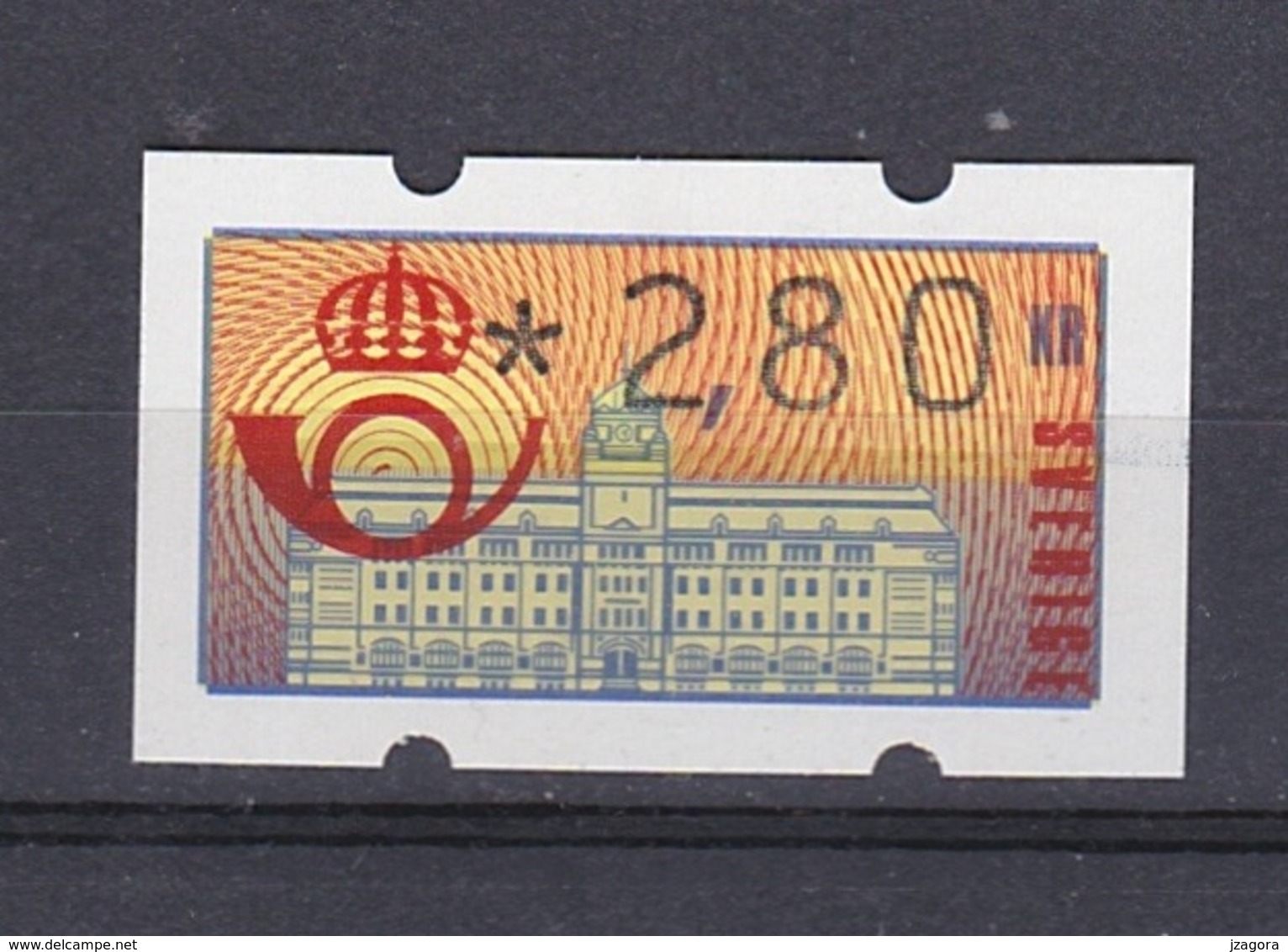 SWEDEN SUEDE SCHWEDEN 1994 PRAGMA FRAMA AUTOMATIC STAMPS AUTOMATPORTO AUTOMATENMARKEN AUTOMAT MÄRKE MNH 2.80 Kr MNH ATM - Automatenmarken [ATM]