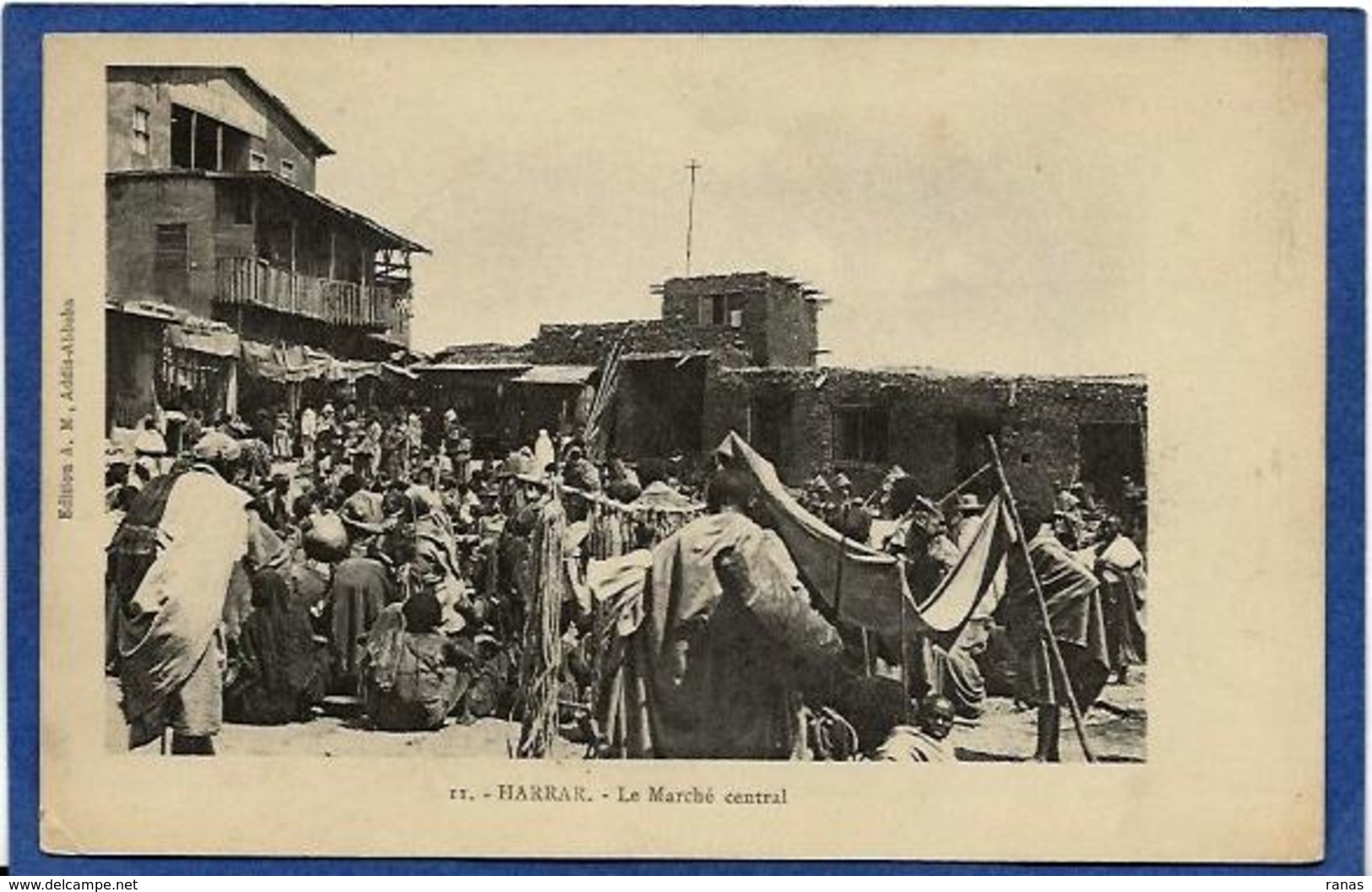 CPA Ethiopie Ethiopia Ethnic Afrique Noire Type Non Circulé Abyssinie Marché Market - Äthiopien