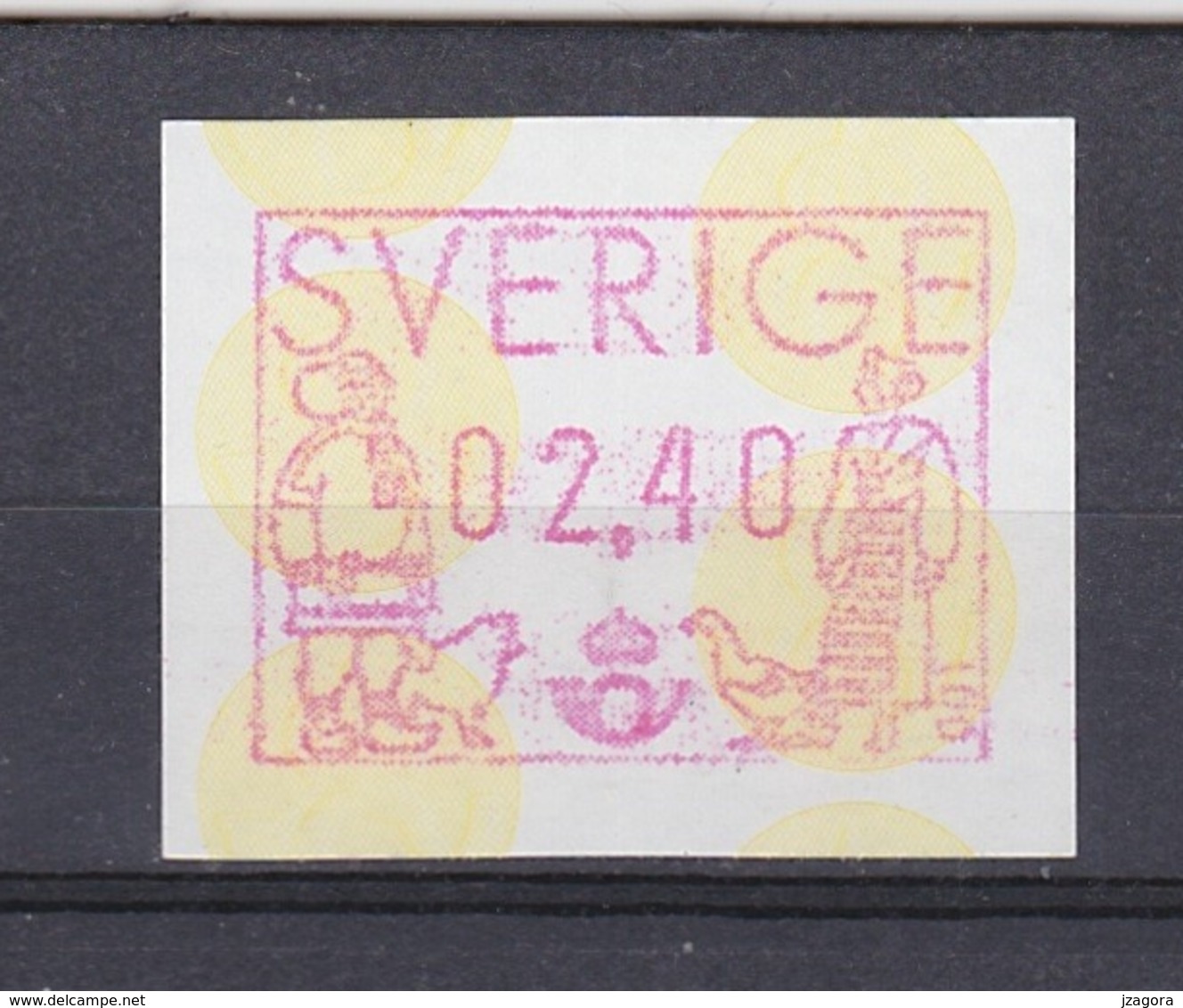 SWEDEN SUEDE SCHWEDEN 1991 ATM PRAGMA FRAMA AUTOMATIC  STAMPS AUTOMATPORTO AUTOMATENMARKEN AUTOMAT MÄRKE 2,40 Kr MNH - Automatenmarken [ATM]