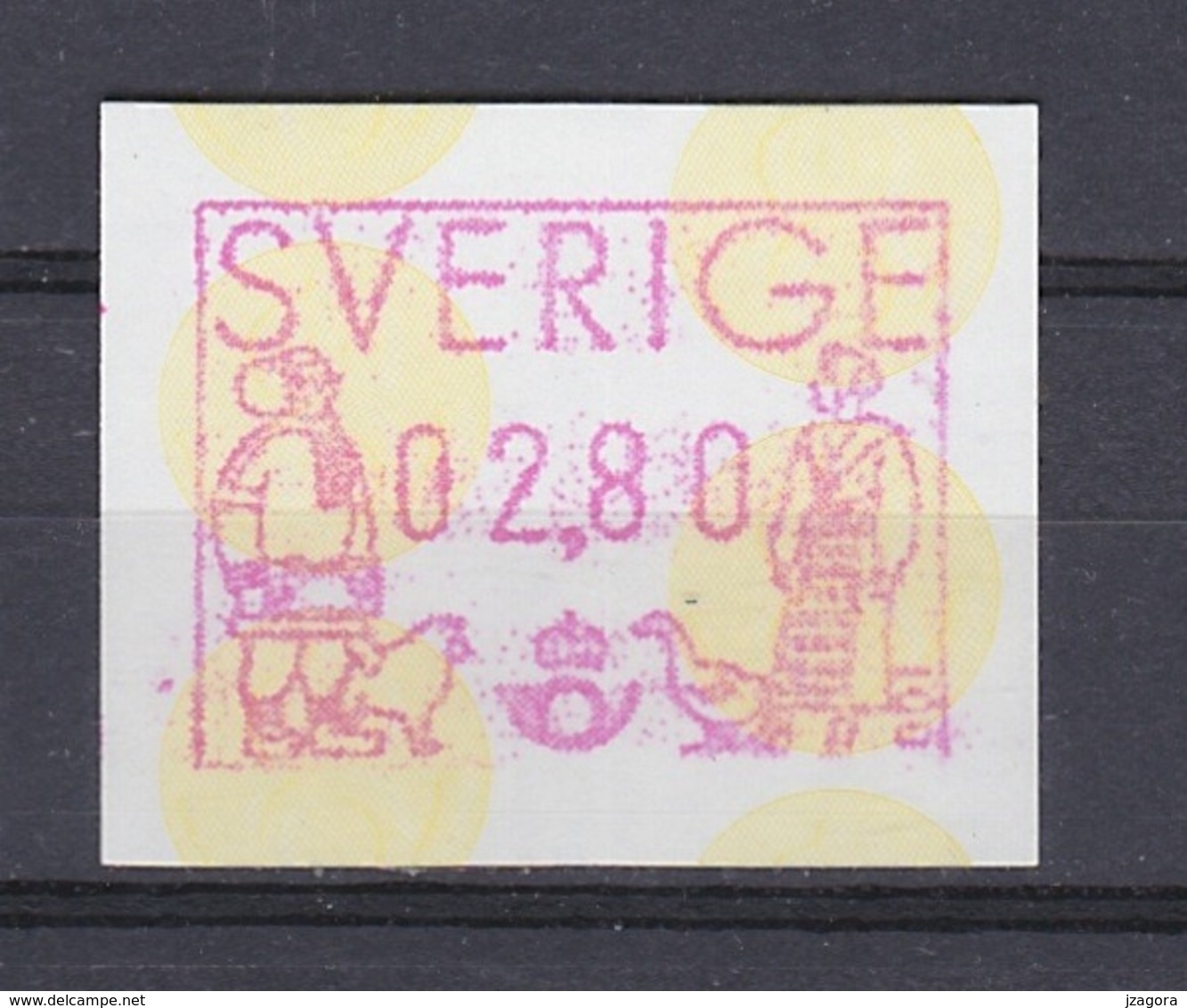 SWEDEN SUEDE SCHWEDEN 1991 ATM PRAGMA FRAMA AUTOMATIC STAMPS AUTOMATPORTO AUTOMATENMARKEN AUTOMAT MÄRKE 2,80 Kr MNH (**) - Machine Labels [ATM]