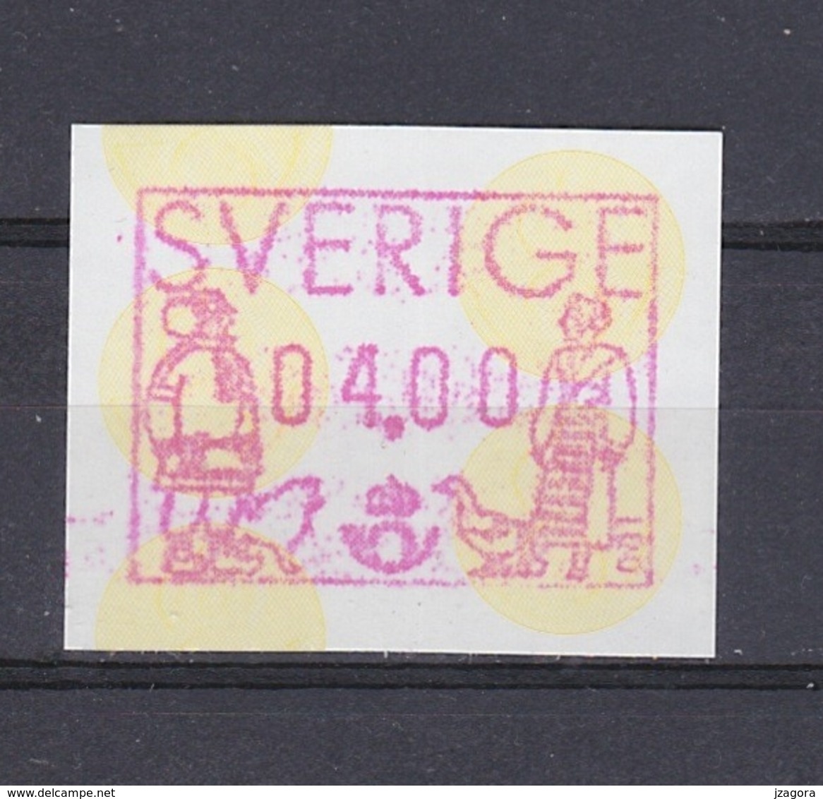 SWEDEN SUEDE SCHWEDEN 1991 PRAGMA FRAMA AUTOMATIC STAMPS AUTOMATPORTO AUTOMATENMARKEN AUTOMAT MÄRKE 4 Kr MNH ATM - Automatenmarken [ATM]