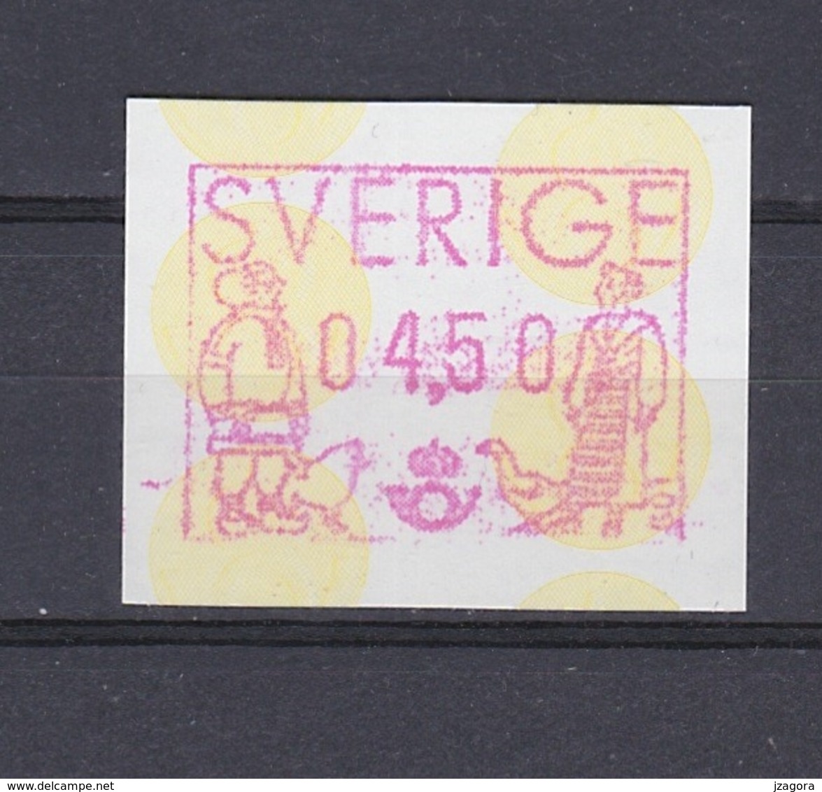 SWEDEN SUEDE SCHWEDEN 1991 ATM PRAGMA FRAMA AUTOMATIC STAMPS AUTOMATPORTO AUTOMATENMARKEN AUTOMAT MÄRKE 4,50 Kr MNH (**) - Automatenmarken [ATM]