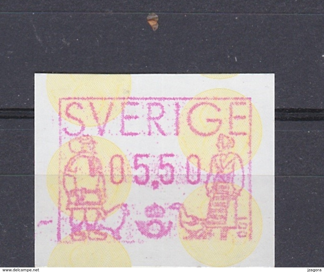 SWEDEN SUEDE SCHWEDEN 1991 ATM PRAGMA FRAMA AUTOMATIC STAMPS AUTOMATPORTO AUTOMATENMARKEN AUTOMAT MÄRKE 5,50 Kr MNH (**) - Machine Labels [ATM]