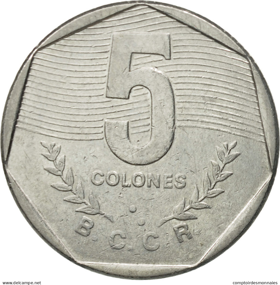 Monnaie, Costa Rica, 5 Colones, 1985, TTB, Stainless Steel, KM:214.2 - Costa Rica