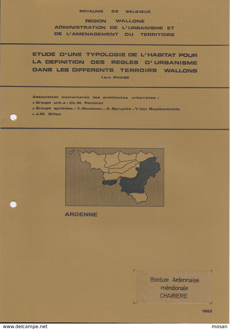 Région Wallonne. Urbanisme. Bordure Ardennaise Méridionale. Chairière (Près De Vresse) Typologie De L'habitat. Wallonie. - Belgique