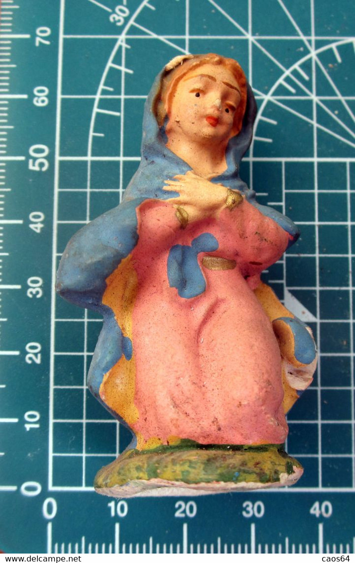 VERGINE MARIA  VINTAGE PRESEPE PRESEPIO ITALY - Kerstkribben