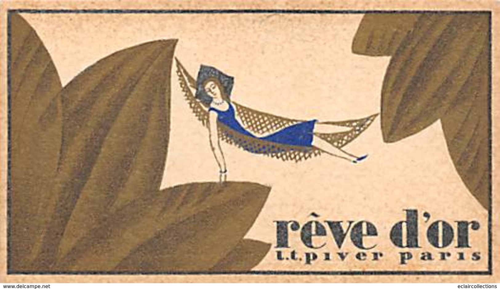 Thème Publicité :  Autour Du Parfum.  7 Mini Cartes Calendriers 1933/34 Parfumées  Rêve D'Or Paris 9x5 Cm (voir Scan) - Publicité