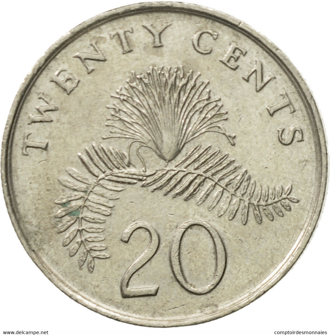 Monnaie, Singapour, 20 Cents, 2009, Singapore Mint, TTB+, Copper-nickel, KM:101 - Singapore