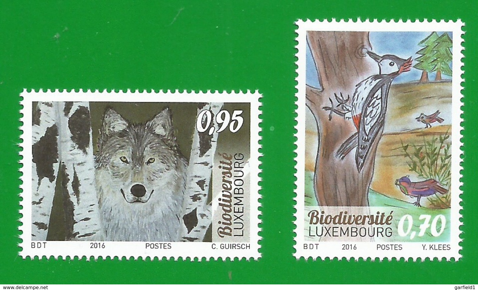 Luxemburg  2016   Stampworld Nr.2091 / 2092 , Biodiversite  - Postfrisch / MNH / (**) - Nuovi