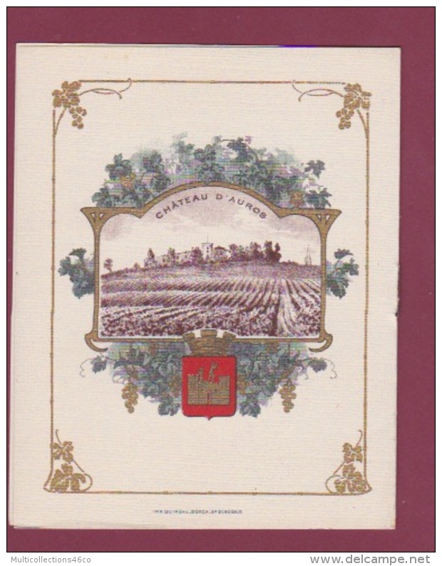 240818 - PUBLICITE ALBAN NIBAUT &amp; FILS GRANDS VINS BLANCS GIRONDE ST PIERRE D'AURILLAC Prix Vigne CHATEAU D'AUROS - Leoni