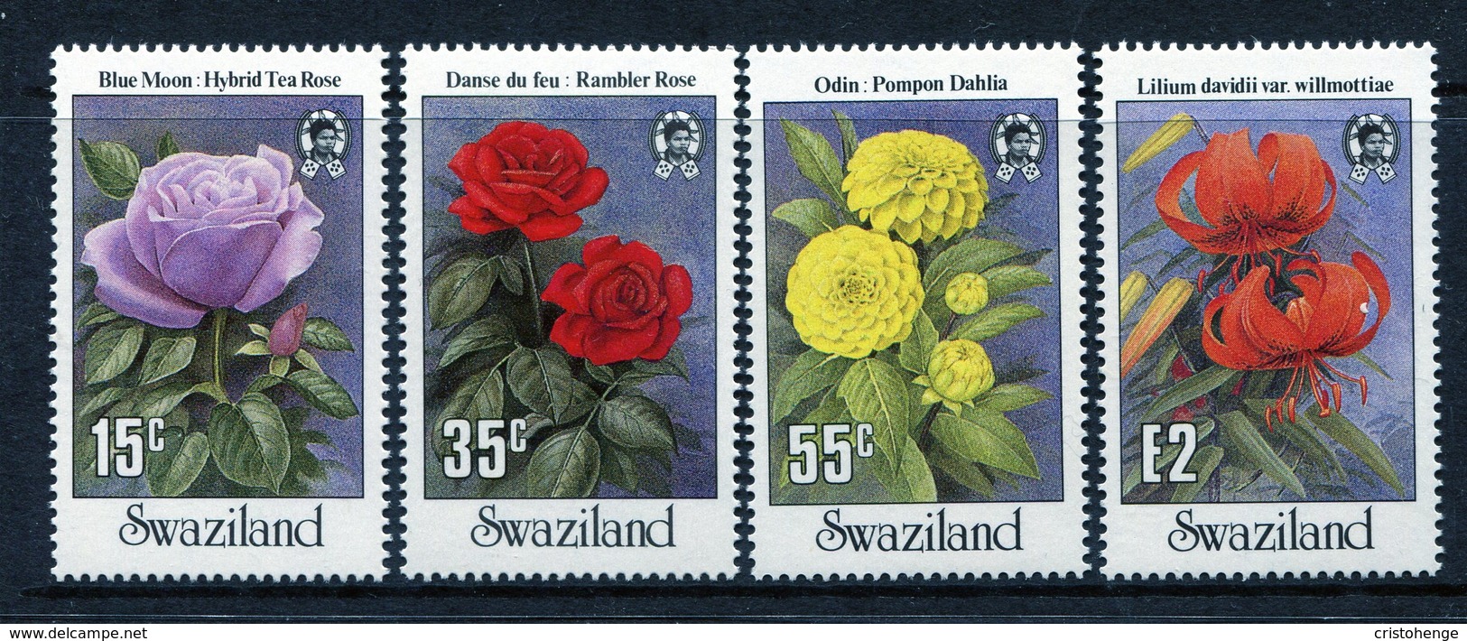 Swaziland 1987 Garden Flowers Set MNH (SG 533-536) - Swaziland (1968-...)