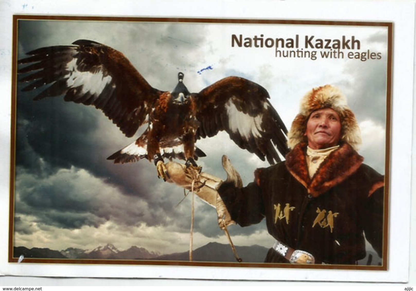 National Kazakh Hunting With Eagles, Belle Carte Postale Adressée Andorra, Avec Timbre à Date Arrivée - Kazakhstan
