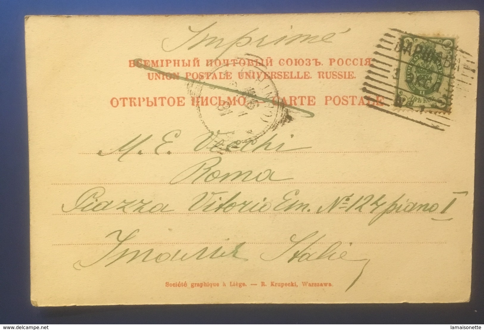 KURJER POLSKI Envoyée 1903 - Polonia