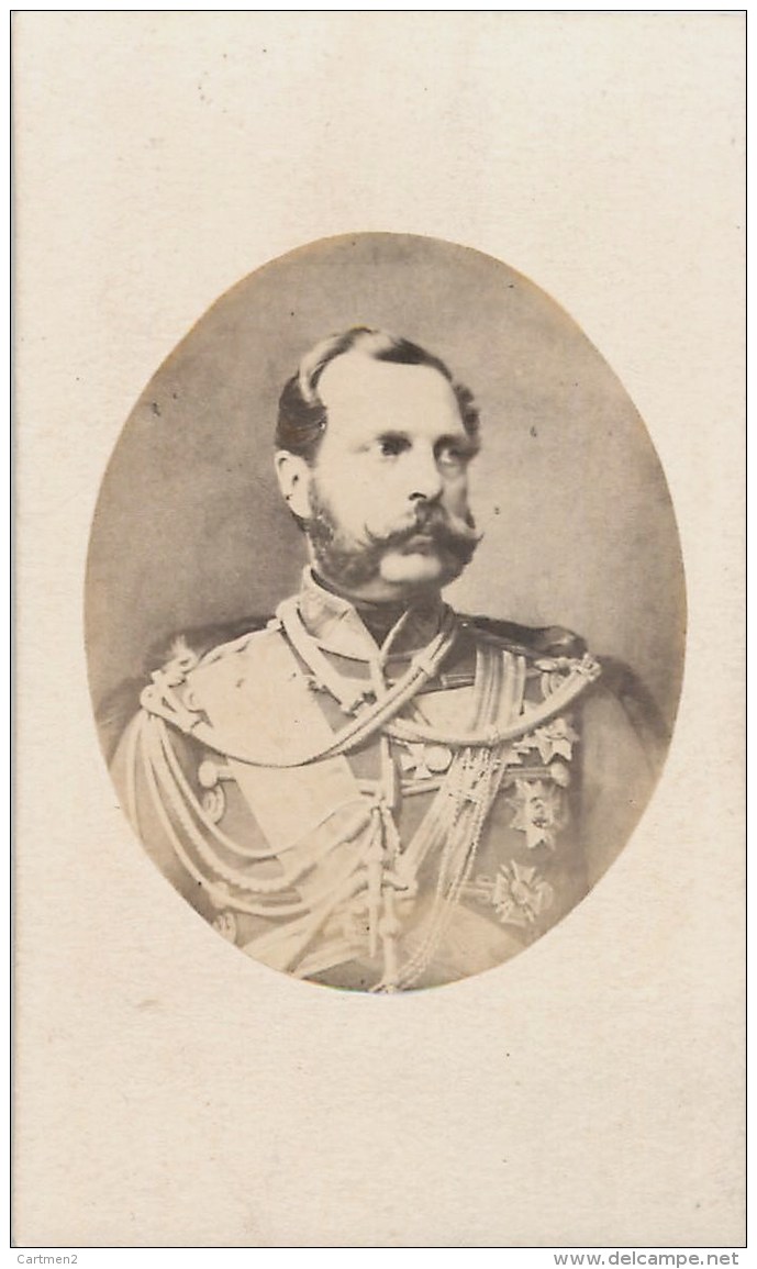 ALEXANDRE II EMPEREUR DE RUSSIE PHOTOGRAPHIE CDV XIXeme RUSSIE RUSSIA FAMILLE ROYALE TSAR - Rusia