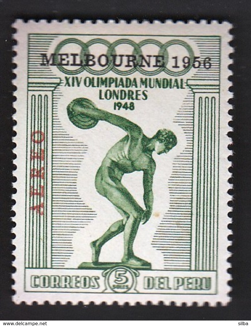 Peru / Olympic Games Melbourne 1956 / Athletics - Discus Thrower / Mi 549 / MNH - Sommer 1956: Melbourne