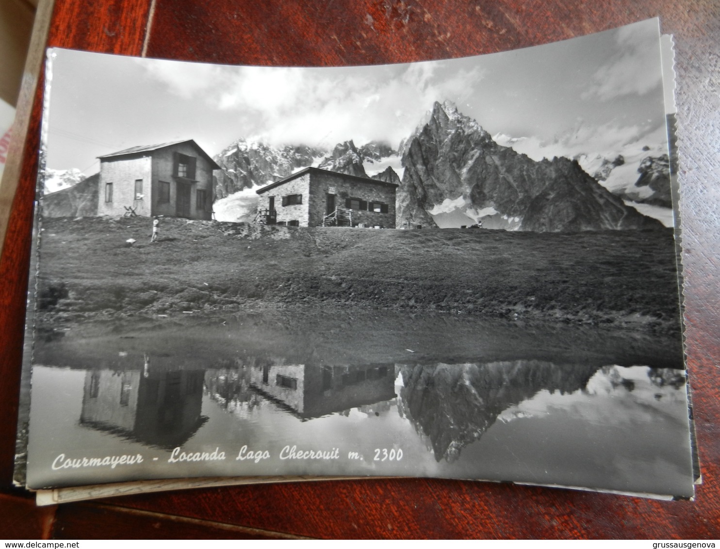 18854) COURMAYEUR LOCANDA LAGO CHECROUIT VIAGGIATA 1957 - Altri & Non Classificati