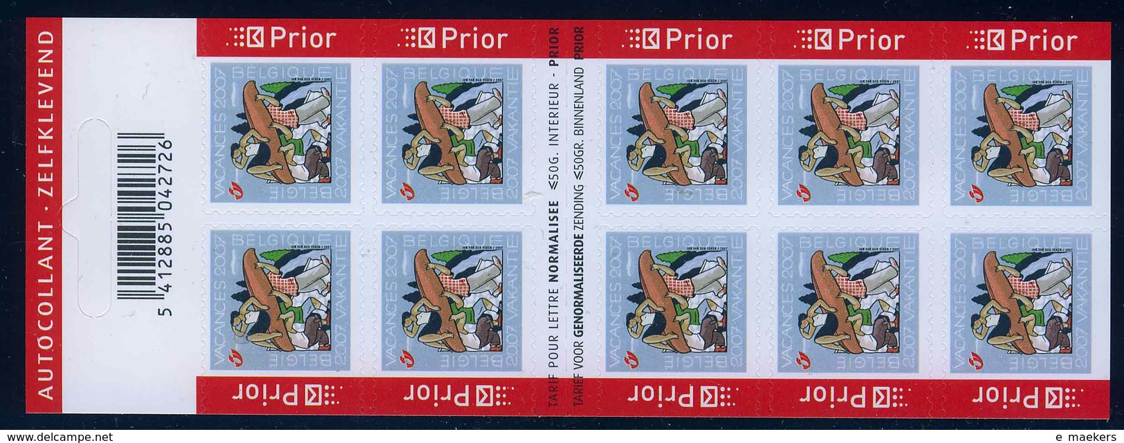 België 2007 - Boekjes 75/76** - POSTFRIS - NEUF SANS CHARNIERES - MNH - POSTFRISCH - 1997-… Validité Permanente [B]