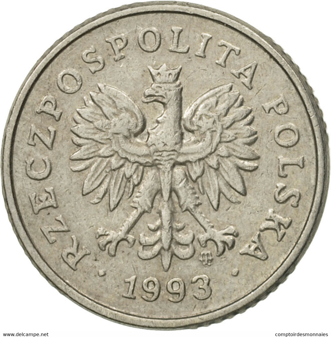 Monnaie, Pologne, 10 Groszy, 1993, Warsaw, TTB+, Copper-nickel, KM:279 - Pologne