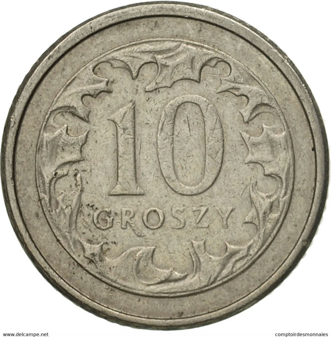 Monnaie, Pologne, 10 Groszy, 1993, Warsaw, TTB+, Copper-nickel, KM:279 - Pologne