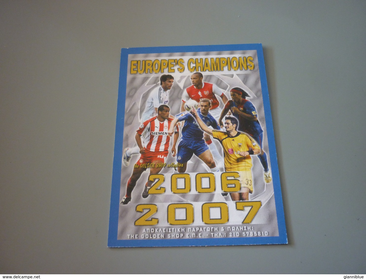 Kolo Touré Arsenal Liverpool Celit UK Football Europe's Champions 2006-2007 Greek Trading Card - Trading Cards