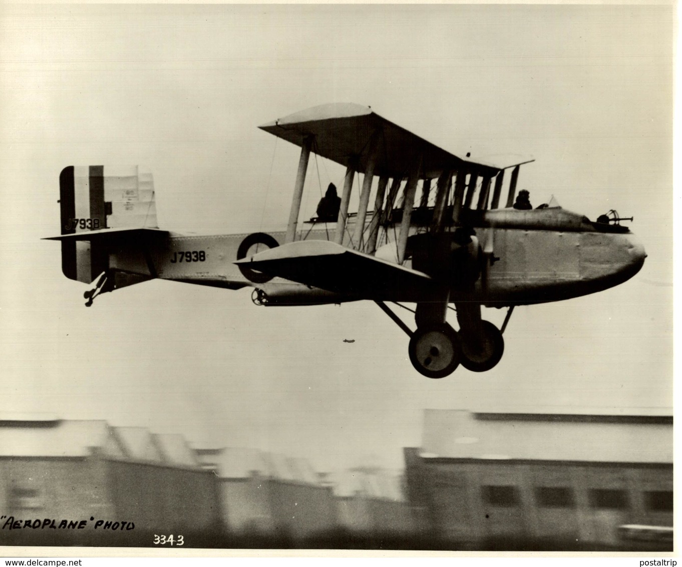 BOULTON PAUL SIDESTRAND     ++ 24* 18 CM   AVION AIRCRAFT ROYAL AIR FORCE - Aviación