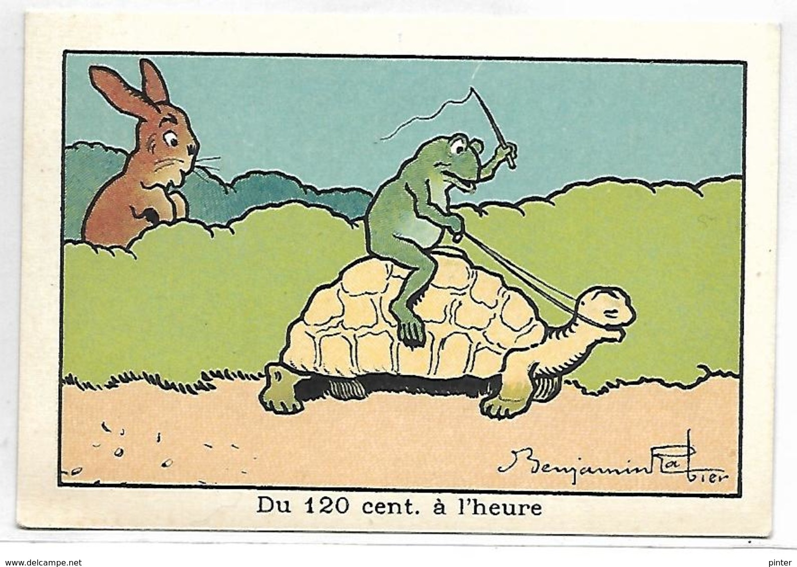 CHROMO - LA BLEDINE Jacquemaire - Villefranche - Du 120 Cent, à L'heure - Illustrateur Benjamin RABIER - Autres & Non Classés